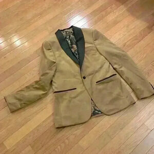 MOSS London slim fit velvet blazer 36R